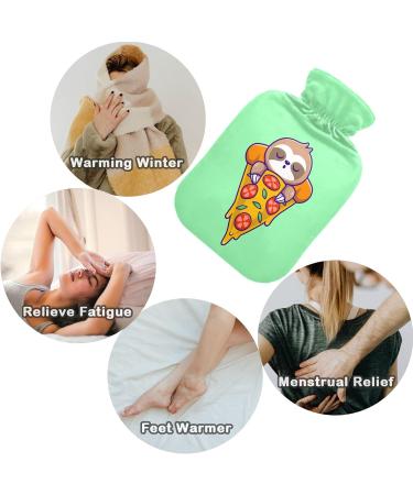 Buy Naanle Sloths Sleep on Pizza Hot Water Bottle - 2L Transparent for Pain Relief & Therapy | Perfect for Bed & Hot/Cold Use - Buy Online on GoSupps.com