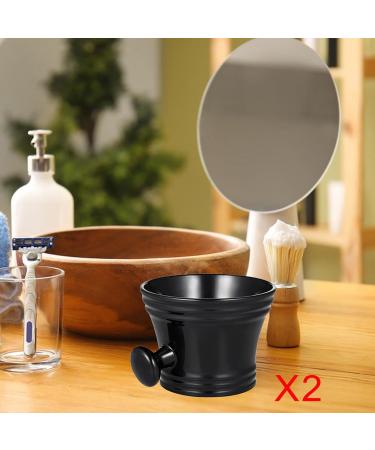 Harayaa 2 Pieces Shaving Soap Bowl Set - Durable & Smooth Shaving Mug for Men Perfect Gift for Father & Husband - Buy Online on GoSupps.com