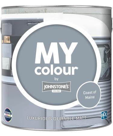Johnstone's Luxurious Durable Matt Paint 2.5L - Coast of Maine | Colour Intense Technology - Buy Online on GoSupps.com