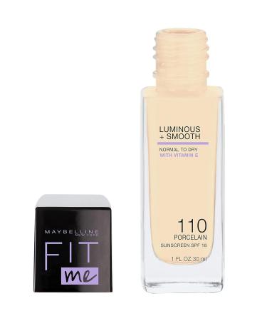 Maybelline Fit Me Foundation No. 110 Porcelain (30 ml Pack of 3) - Flawless Skin for All Skin Types | Buy Internationally - Buy Online on GoSupps.com