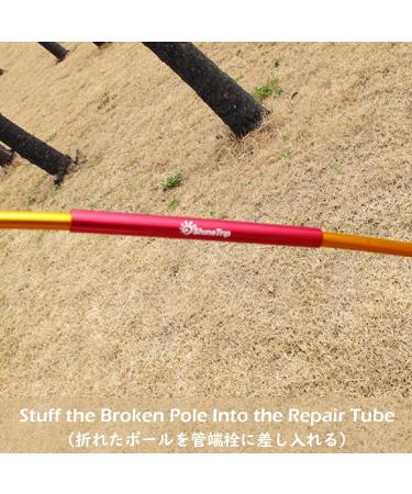 TRIWONDER Tent Pole Repair Splint Kit - Red (7.9-8.5mm, 4 Pack) - Buy Online on GoSupps.com