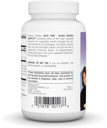 Planetary Herbals Wild Yam-Black Cohosh Complex Tablets 120 Count - Buy Online on GoSupps.com