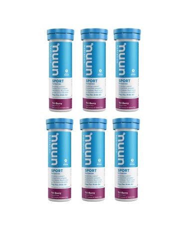 Nuun Active: Tri-Berry Electrolyte Enhanced Drink Tablets (6-Pack of 10 Tablets)