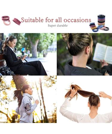 80 PCS Colorful Hair Ties for Women & Girls - Elastic Braiding Rubber Bands for Ponytails | Durable & Stylish Hair Accessories - Buy Online on GoSupps.com
