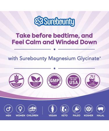 Magnesium Glycinate Supplement for Sleep, 2130 mg Chelated Magnesio Glycinate (240 mg Elemental Magnesio), Small Capsules for Kids & Adults, Easy to Swallow 240 Capsules - Buy Online on GoSupps.com