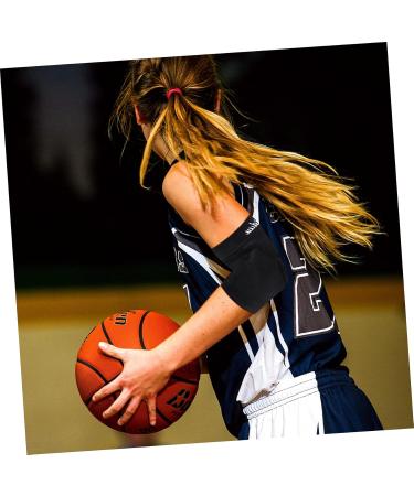 Mobestech Thick Sponge Elbow Pads & Braces for Men - Support Sleeves Splints & Protectors for Tennis & Volleyball | Black - Buy Online on GoSupps.com