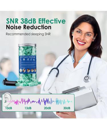 100 Pairs of Foam Earplugs - Ultimate Noise Reduction & Hearing Protection | Comfortable for Sleep Study Work & Travel - Includes 10 Ear Cleaning Tools - Buy Online on GoSupps.com