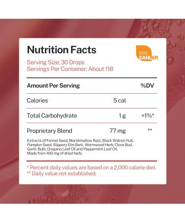 Zahler - ParaGuard Capsules - Gut Health Supplement - Formula has Wormwood Garlic Bulb Pumpkin Seed Clove & More - Natural Support for Humans - Certified Kosher 30 Count 30 Count (Pack of 1) - Buy Online on GoSupps.com