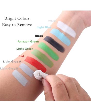 Mysense Green Face & Body Paint - Water Activated Makeup for Cosplay Festivals & Halloween - 20g - Te Fiti Gamora Grinch & More - Buy Online on GoSupps.com