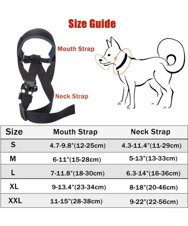 ILEPARK Adjustable Fabric Dog Muzzle - Stop Biting Barking & Chewing - Breathable & Comfortable (Large Black) - International Shipping Available - Buy Online on GoSupps.com