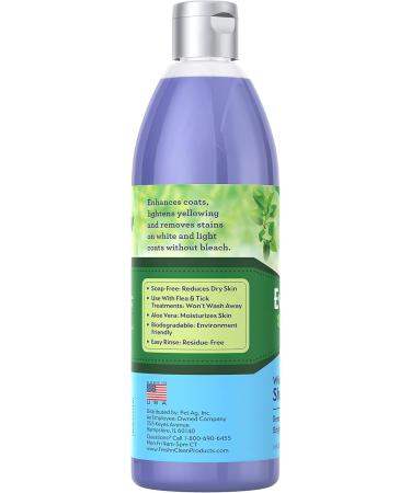 PetAg Fresh n Clean Everyday Whitening Shampoo 16 oz - Premium Dog & Cat Shampoo for Bright Clean Fur - Buy Online on GoSupps.com