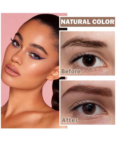Waterproof Three-Color Eyebrow Powder Palette for Natural Brow Shape - Brown/Light Brown/Skin Tone - Buy Online on GoSupps.com
