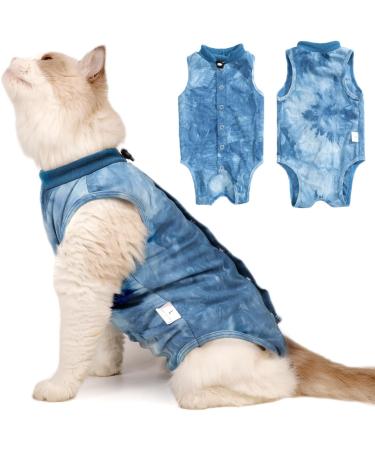 Lianzimau Katzenbody after Op - Medical Cat Clothing for Post-Surgery Recovery | Anti-Losing Suit for Cats | Comfortable Blue Catwear - Buy Online on GoSupps.com