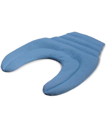 Light Blue Neck Pillow with Back Support - Cherry Stone Heat Pad for Neck & Back Relief - Buy Online on GoSupps.com