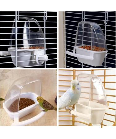 JNAWA 2pcs Bird Cage Feeder Bird Water Bottles Food Holder Feeder Parrot Food Dispenser for Cockatiel Parrots Budgie Lovebirds - Buy Online on GoSupps.com