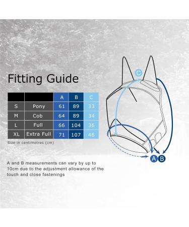 Harrison Howard CareMaster Pro Horse Fly Mask - UV Protection & Ear Protection - Ruby Red for Thoroughbreds (M) - Buy Online on GoSupps.com
