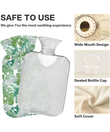 NAANLE Cartoon Palm Leaf Hot Water Bottle 2L - Relief for Menstrual Cramps & Pain | Heat & Cold Therapy - Buy Online on GoSupps.com