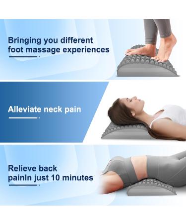 CBILZXER Align Neck and Back Extensor - Back Stretch Trainer with Massage Points for Herniated Disc Relief & Pain Relief (Gray) - Buy Online on GoSupps.com