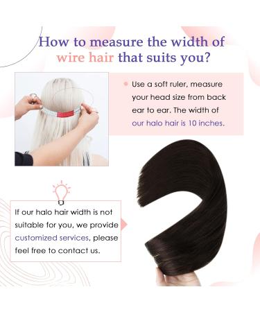 Vivien Wire Extensions - Remy Real Hair Brown Wire Extensions 20 inch (50cm) 100g #2 - Buy Online on GoSupps.com