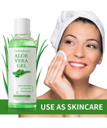 8 Combo Pack Facial Sheet Masks for All Skin Types + Organic Aloe Vera Gel - Skin Care Set for Sun & Shave - Buy Online on GoSupps.com