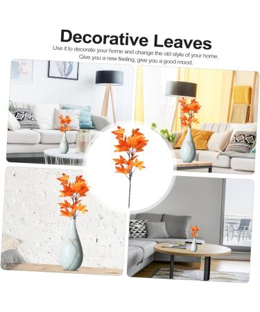 TOPBATHY 12 Pcs Artificial Maple Leaf Twig Cutting Decorations for Home Simulation Maple Branch Decor Thankgiving Leaves Spray Fake Twig Stem Flower Party Leaves Autumn Plastic Accessories - Buy Online on GoSupps.com