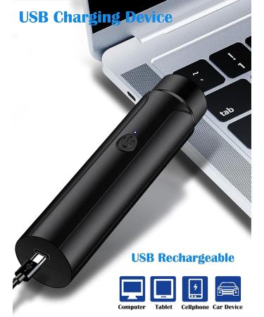 Portable USB Rechargeable Electric Razor - Perfect for Travel & Touch-ups, Unisex Shaver for Men and Women in Black - Buy Online on GoSupps.com