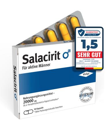 Virilyt Salacirit 10 capsules High dose for active men i product from Germany I natural ingredients with maca L-arginine & zinc