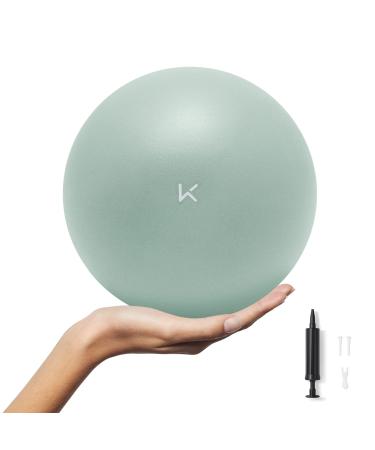 Keep Exercise Ball with Inflator Pump - Balance Yoga Balls for Working Out ,Excersize Birthing Ball for Pregnancy - Fitness Ball for Core Strength and Physical Therapy Pale Green 25cm