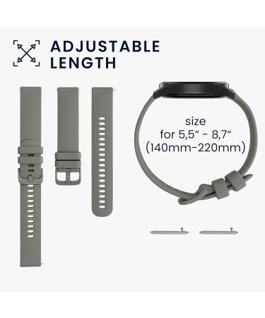 kwmobile Replacement Strap for Garmin Venu Sq Music - Grey Silicone Fitness Tracker Band - Buy Online on GoSupps.com