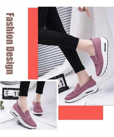 lkujiop Women's Orthopedic Sneakers - Arch Support Sandals for Diabetic Walking - Air Cushion Slip-On Shoes (Black, Size 6) - Buy Online on GoSupps.com