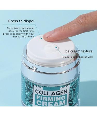XJBD Collagen Cream Face Moisturizer Skin Firming Cream for Face with Collagen Hyaluronic Acid Anti-Aging Day & Night Cream Lifting and Firming Reduces Wrinkles Dryness For All Skin Types - Buy Online on GoSupps.com