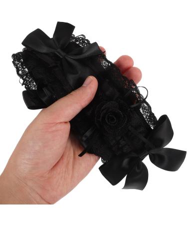 SAFIGLE Gothic Lolita Headdress Maid Lace Hair Accessories Cute Cosplay Headbands Halloween Costume Headband - Buy Online on GoSupps.com