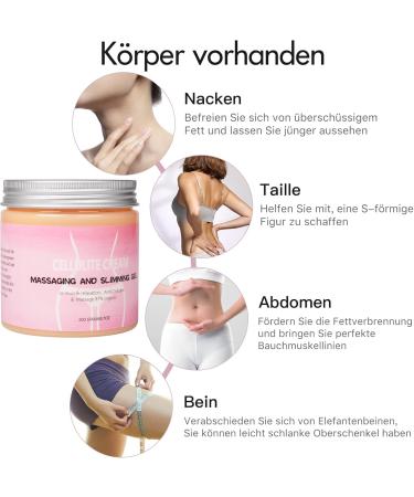  WAONIQ Anti-cellulite cream active mustard ointment against cellulite 200 g natural mustard ointment against cellulite for waist belly and buttocks - Buy Online on GoSupps.com