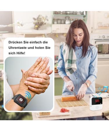 Chunhee WiFi Emergency Button for Seniors - All-in-One Emergency Alert System with Arm Band & Receiver - Ideal for Disabled and Elderly Patients - Buy Online on GoSupps.com