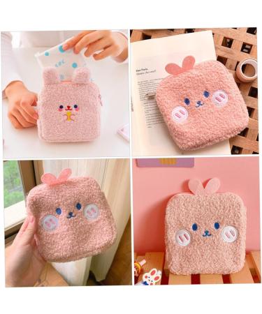 Healifty Mini Zipper Pouch for Sanitary Napkins and Makeup - Cute Plush Purse for Teen Girls - Buy Online on GoSupps.com
