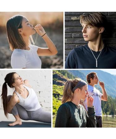 Aronrave Breathing Necklace - Stainless Steel Meditation Chain for Stress Reduction & Mindful Breathing - Shop Now! - Buy Online on GoSupps.com