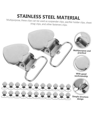 Minkissy 90 STK Peach Heart Ceiling Clip Pacifier Clips | Heart-Shaped Teething Braces | 3-Pack of Stylish Clips for Babies - Buy Online on GoSupps.com