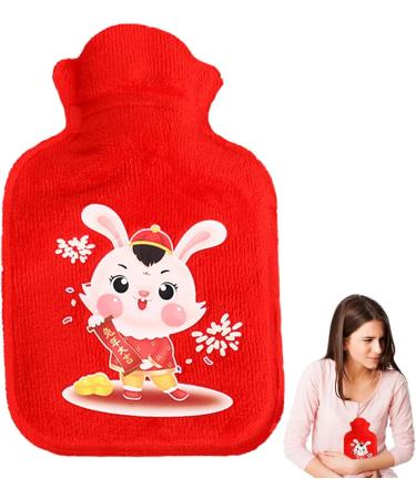 Povanjer Cute Hot Water Bottle | Winter Handwarmer Pad | Safe Christmas Gift for Pain Relief | Year of the Rabbit 2023 - Buy Online on GoSupps.com