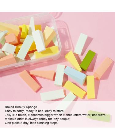 Auauy 50 Pcs Makeup Sponge Set - Latex-Free Reusable Beauty Blenders for Liquid Foundation Powder & Cream - Iridescent Color - Buy Online on GoSupps.com