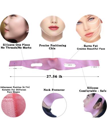Buy Reusable Silicone Double Chin Strap - V Line Lifting Mask & Chin Reducer for Women & Men | International Shipping Available - Buy Online on GoSupps.com