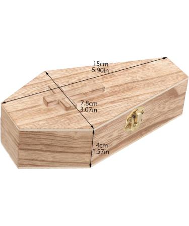 minkissy Box Wood Funeral Dollhouse Coffin Decor Coffins and Caskets Jewelry Casket Terrarium Case Casket Ring Coffin Necklace Organizer Jewelry Organizer Wooden Wedding Small Coffin 15.00X7.80X4.00CM As Shown 1 - Buy Online on GoSupps.com