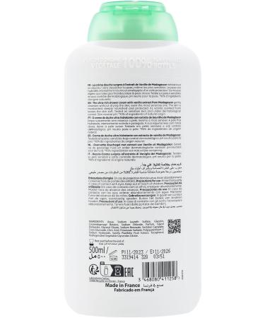 Corine de Farme - Shower Cream with Vanilla Extract - pH Neutral Natural Origin - Dermatological Control - 100% Made in France - 500 ml - Buy Online on GoSupps.com