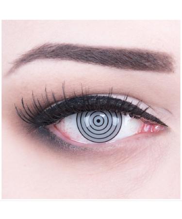 Colored funnylens anime crazy fun gray contact lenses Rinnegan Eye Perfect for carnival carnival and Halloween with free containers and 60ml care products Top quality