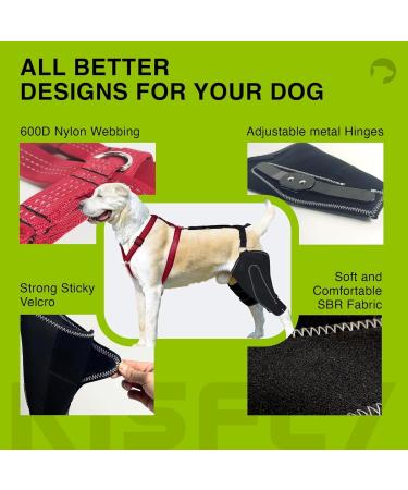 Dog Knee Brace for Torn ACL Hind Leg and Luxating Patella Dog Leg Brace with Metal Hinged Support for Better Support and Recovery Both Leg Hind Leg Luxating Patella Dysplasia Arthritis Joint Pain(Lar Large - Buy Online on GoSupps.com