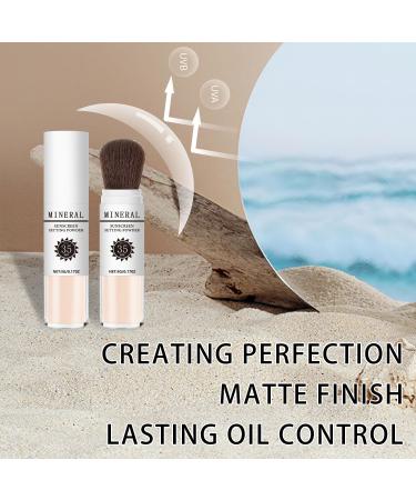 Buy Sunscreen Setting Powder SPF 35 - Mineral Brush Powder for Oil Control & Natural Matte Finish - Lightweight & Breathable - Perfect for All Skin Types - Buy Online on GoSupps.com