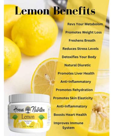 Lemon Fruit Powder - Freeze Dried & Rich in Vitamin C for Hydration | Buy Online - Buy Online on GoSupps.com