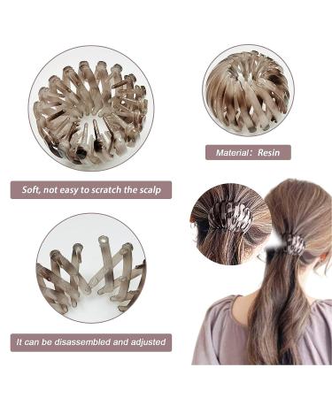 Colorful Bird Nest Hair Holder Set - 7 PCS Plastic Ball Bun Ponytail Hair Clips for Women - Buy Online on GoSupps.com