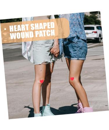 Veemoon 50pcs Heart Shaped Waterproof Tape Knuckle Pads - Cute Kids Plaster Heart Patches for Care - Buy Online on GoSupps.com