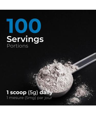 BIOGENIQUE Creatine Monohydrate Powder 500g - For Muscle Building Increased Strength Enhanced Energy and Improved Athletic Performance - Pharmaceutical grade Creatine Supplement 5000mg per Serving- Vegan Made in Canada - Buy Online on GoSupps.com