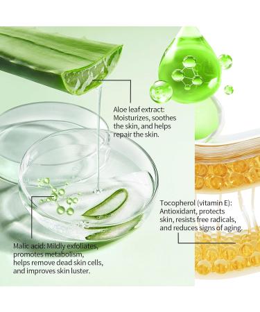 Aloe Vera Exfoliating Gel Facial Exfoliator Cleanser for Face & Body Exfoliating Gel Scrub with Aloe Vera Herbal Extract Cleanses the Skin Hydrate and Moisturize Suitable for All Skin Types 3.53 Fl Oz - Buy Online on GoSupps.com